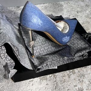Philipp Plein Denim Décolleté Heels